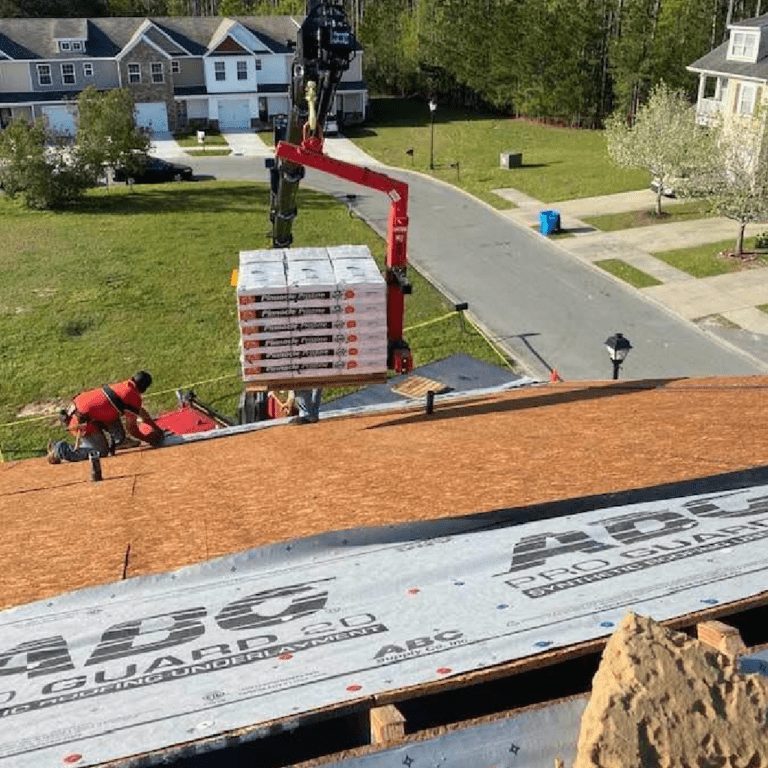 Local roofing Company material order