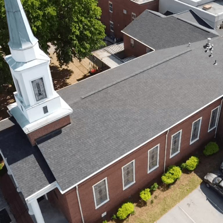 Completed church re-roof